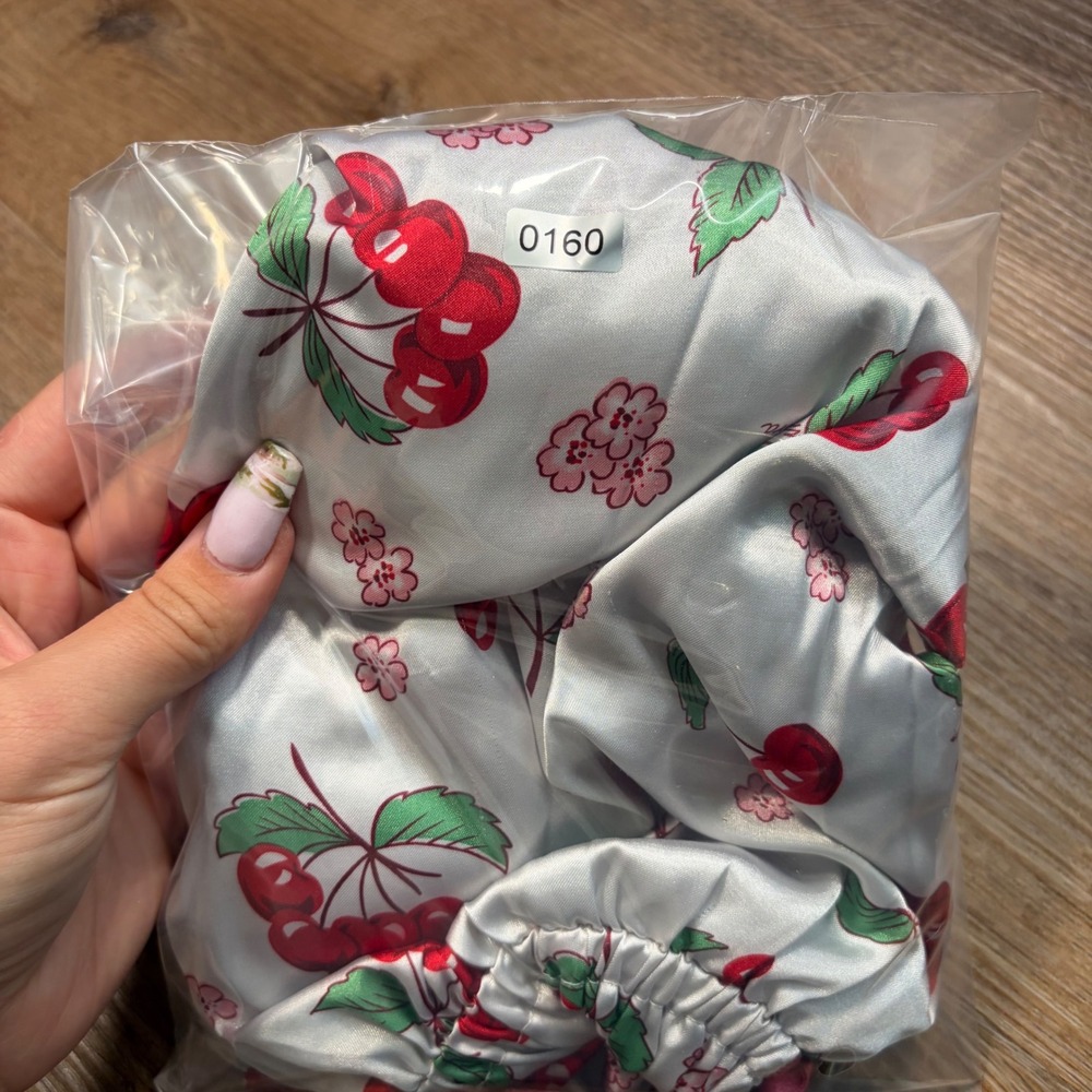 Y2K Cutie Cherry Print Babydoll Sleepwear Top White Red XL 14/16 - Picture 6 of 6